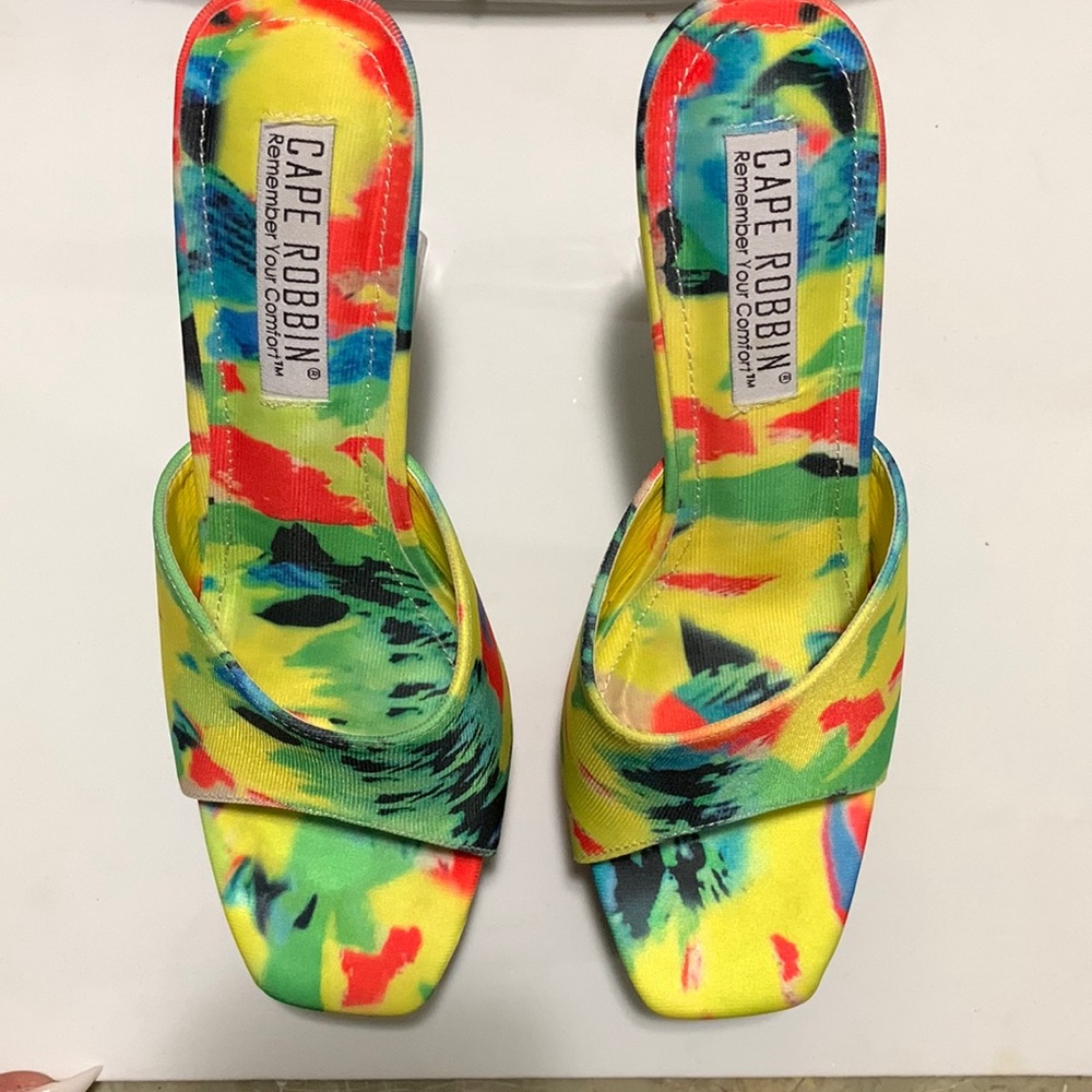 Colorful Sexy Glass Heels